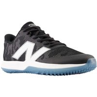 New Balance Mens FuelCell 4040v7 Turf Trainer Baseball Shoes, Black/White