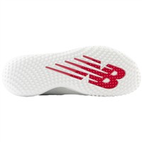 New Balance Mens FuelCell 4040v7 Turf Trainer Baseball Shoes, White/Grey