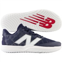 New Balance Mens FuelCell 4040v7 Turf Trainer Baseball Shoes, Navy/White
