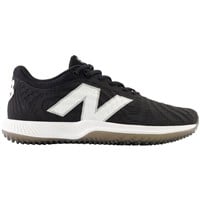New Balance Men's FuelCell 4040v7 Synthetic Turf Trainer Baseball Shoes, Black/White