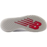 New Balance Men's FuelCell 4040v7 Synthetic Turf Trainer Baseball Shoes, White/Grey