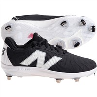New Balance Women's FuelCell FUSEv4 Low Metal Fastpitch Softball Cleats, Black/White