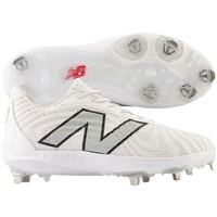 New Balance Women's FuelCell FUSEv4 Low Metal Fastpitch Softball Cleats, White/Grey