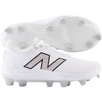 New Balance Women's FuelCell FUSEv4 Low Molded Fastpitch Softball Cleats, White/Grey