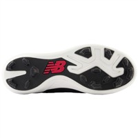 New Balance Youth 4040v7 Rubber Molded Baseball Cleat, Black/White