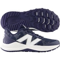 New Balance Youth 4040v7 Turf Trainer Baseball Shoe, Navy/White