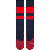 Stance Men's Stripes OTC Baseball Socks, Navy/Red