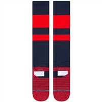 Stance Men's Stripes OTC Baseball Socks, Navy/Red