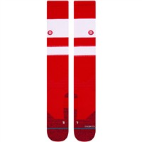 Stance Men's Stripes OTC Baseball Socks, White/Red
