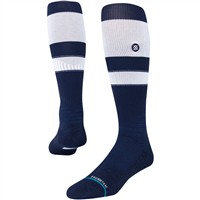 Stance Men's Stripes OTC Baseball Socks, White/Navy