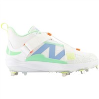 New Balance Men's FuelCell Lindor 2 Metal Baseball Cleat, White/Multi
