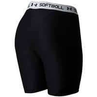 Under Armour Women's Softball Slider Shorts, Black/White