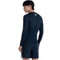 Under Armour Men's HeatGear Armour Long Sleeve Baseball Shirt, Black/White