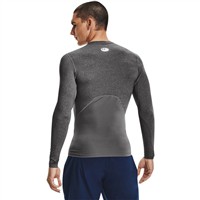 Under Armour Men's HeatGear Armour Long Sleeve Baseball Shirt, Grey/Black