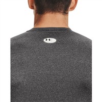 Under Armour Men's HeatGear Armour Long Sleeve Baseball Shirt, Grey/Black