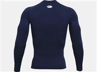 Under Armour Men's HeatGear Armour Long Sleeve Baseball Shirt, Navy/White