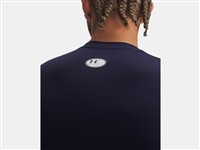 Under Armour Men's HeatGear Armour Long Sleeve Baseball Shirt, Navy/White