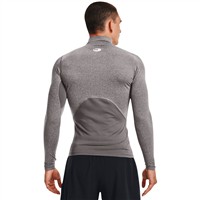 Under Armour Men's ColdGear Armour Baseball Compression Mock, Charcoal/Black