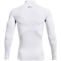 Under Armour Men's ColdGear Armour Baseball Compression Mock, White/Black