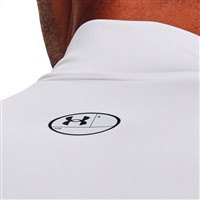 Under Armour Men's ColdGear Armour Baseball Compression Mock, White/Black