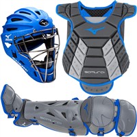 Mizuno Women's Adult Samurai Catchers Kit 13in-14in, Grey/Royal