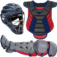 Mizuno Women's Adult Samurai Catchers Kit 13in-14in, Navy/Red