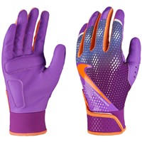 NIKE Womens Hyperdiamond 3.0 Fastpitch Batting Gloves, Blue/Purple