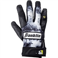 Franklin Youth G2P Grow Zone Series Tee Ball Batting Gloves, Black/White