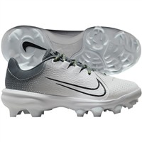 NIKE Women's Hyperdiamond 4 Pro MCS Molded Softball Cleats, Grey/Black