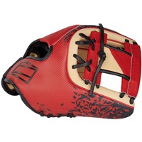 Rawlings REV1X 204 11.5in Baseball Glove (REV204-2XCS), Camel/Red