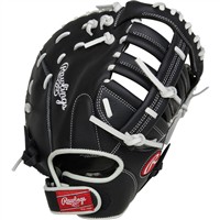 Rawlings Shut Out 12in Fastpitch Softball First Base Glove, Black
