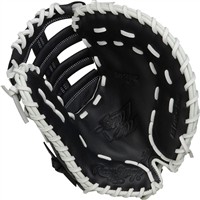 Rawlings Shut Out 12in Fastpitch Softball First Base Glove, Black