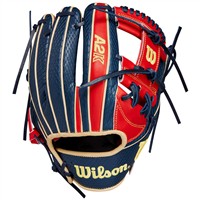 Wilson A2K Ozzie Albies Game Model 11.5in Baseball Glove (WBW101629115), Red/Navy