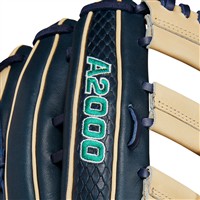 Wilson A2000 JR44 GM 12.75in Baseball Glove (WBW1016351275), Navy/Blonde