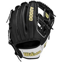 Wilson A2000 SuperSkin 1786 11.5in Baseball Glove (WBW101395115), Black/White
