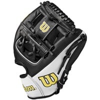 Wilson A2000 SuperSkin 1786 11.5in Baseball Glove (WBW101395115), Black/White