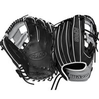 Wilson A700 11.5in Baseball Glove (WBW101427115), Black/Grey