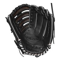 Wilson A700 12.5in Baseball Glove (WBW100129125), Black