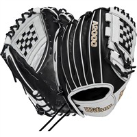 Wilson A2000 P12 12in Fastpitch Softball Glove (WBW10140412), Black/White
