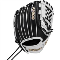 Wilson A2000 P12 12in Fastpitch Softball Glove (WBW10140412), Black/White