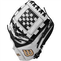 Wilson A2000 P12 12in Fastpitch Softball Glove (WBW10140412), Black/White