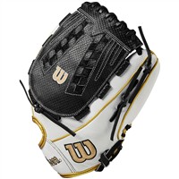 Wilson A2000 SuperSkin SC V125 12.5in Fastpitch Softball Glove (WBW10044), Grey