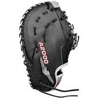 Wilson A2000 1620 12.5in Fastpitch Softball First Base Glove (WBW101644125), Black/Grey