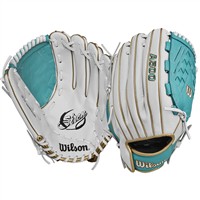 Wilson Siren 12.5 Inch Fastpitch Softball Glove (WBW101422125), White