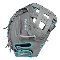 Wilson Siren 32 Inch Fastpitch Softball Catcher Mitt (WBW10142432), Grey