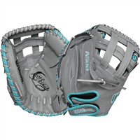 Wilson Siren 32 Inch Fastpitch Softball Catcher Mitt (WBW10142432), Grey