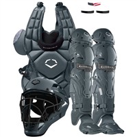 Evoshield Intermediate G2S Fastpitch Softball Catcher Set, Charcoal