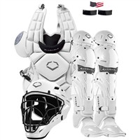 Evoshield Intermediate G2S Fastpitch Softball Catcher Set, White
