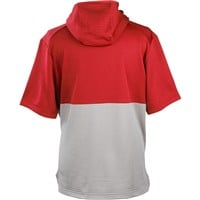 Rawlings Men's ColorSync Performance Short Sleeve Baseball Hoodie, Scarlet