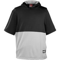 Rawlings Men's ColorSync Performance Short Sleeve Baseball Hoodie, Black
